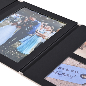 Cadre photo noir personnalisé en gros pour 5 <span class=keywords><strong>photos</strong></span>, style rustique - Product Image 4