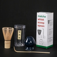 Coffee Tea Sets outil Cuillère à thé matcha coffret cadeau en céramique Matcha Fouet Kits d'outils de mélange Matcha set