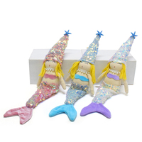 Boheng personnalisé vacances d'été Gnomes filles anniversaire mignon fête cadeaux Sequin sirène décoration poupée