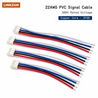 Câble de signal PVC personnalisé à 4 broches 22AWG 300V pour faisceau de câbles de moteur BLDC sans balais, capteur à effet Hall, appareil électroménager