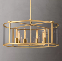 Lustre de conception unique moderne nordique décoration industrielle extérieure de luxe grand lustre pour le jardin de villa