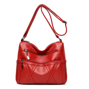 Trendy Ladies Designer Purse Brand Women Shoulder <b>Tote</b> PU Leather Hand Bag Strap Buckle Crossbody Messenger Handbags - Product Image 1