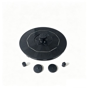 Solar Powered Fountain With Water Pump Outdoor Garden Courtyard Landscape Fountain Eco Friendly ABS Material Contemporary Design - Product Image 3