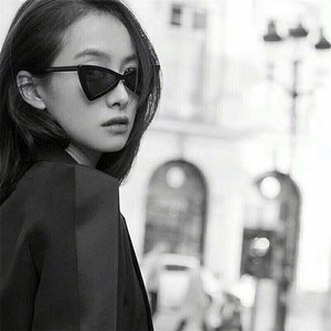 Maidis Triangle Cat Eye Sunglasses Black Frame Uv400 Women Fashion Sun Glasses - Product Image 2