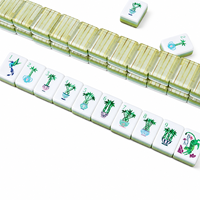 Ensemble de Mahjong Américain Personnalisé avec Logo, 166 Tuiles en Acrylique, Impression Intérieure 4 Couches, 30mm, NMJL Std, Coffret Cadeau de Luxe pour Voyage, Vente en Gros OEM