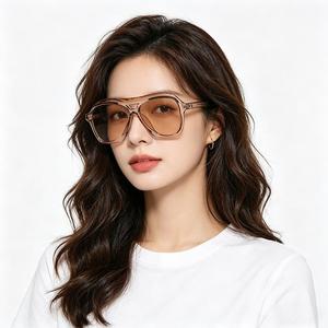 Lunettes de soleil tendance et polyvalentes pour affiner le visage, lunettes de soleil à la mode pour les vacances en plein air, style européen et américain pour l'été. - Product Image 2