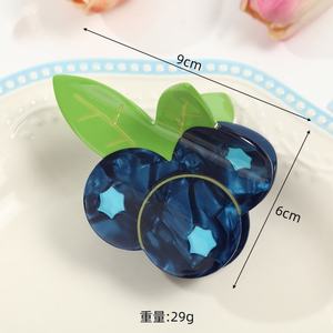 Pinzas para el Cabello Wow Sheila, Nuevo Modelo, Estilo Hawaiano Pastoral con Frutas y Conchas, Pinzas Personalizadas de Acetato para Mujer - Product Image 5