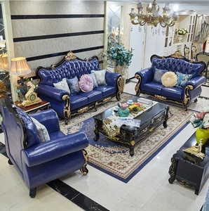 Set di Divani Modulari di Lusso in Legno di Quercia Intagliato Convertibile Stile Reale <span class=keywords><strong>Arabo</strong></span> per Soggiorno con Chaise Longue per Appartamenti - Product Image 5