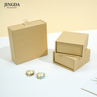 Jingda One-Stop-Anbieter für Schmuckverpackungen, Umweltfreundliche Kraftpapier-Schubladenbox für Halsketten, Ohrringe und Ringe