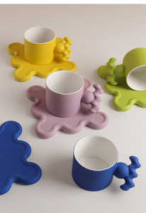 Tasse et assiette en céramique surdimensionnées Tasse <span class=keywords><strong>Creactive</strong></span> avec soucoupe - Product Image 6