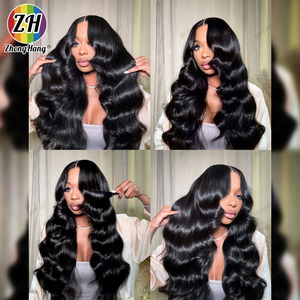 Pelucas de cabello humano 13X6 <span class=keywords><strong>HD</strong></span> encaje suizo, peluca de encaje completo <span class=keywords><strong>HD</strong></span> 360 sin pegamento, pelucas de cabello humano Natural sin pegamento de alta densidad con encaje Frontal - Product Image 1
