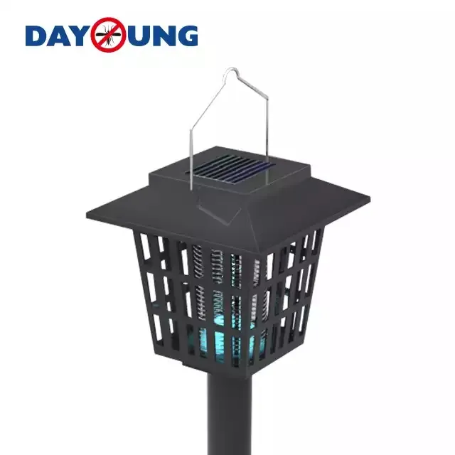 Dayoung Patio Outdoor Bug Zapper Solar Mosquito Killer Flying Pest Control Mosquito Trap Insect Repeller Electric Killer Lamp