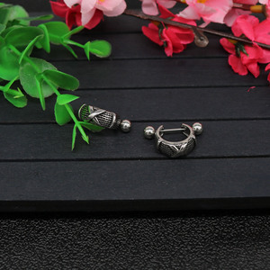 Yunnique, pendientes con forma de X de acero de titanio Retro de estilo coreano a la moda, joyería de moda con diseño geométrico Punk Unisex - Product Image 4