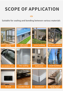 300ml thời tiết trung tính Silicone sealant xây dựng PU da thủy tinh liên kết cho con dấu ứng dụng - Product Image 4