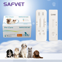 Kit de diagnostic rapide Canis contre Chw/Ana/Lyme/Ehr/LshTest pour la maladie de la dirofilariose (Borrelia) et les anticorps de la leishmaniose
