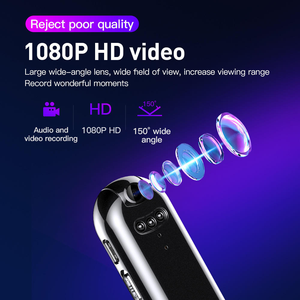 Grabadora de Voz y Video HD 1080P con Visión Nocturna 180°, Venta al Por Mayor de Fábrica °   Grabadora Digital Portátil de Gran Angular con Cámara Giratoria - Product Image 5