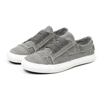 Chaussures en toile pour hommes à semelle plate en caoutchouc vulcanisé, à enfiler, avec sangle élastique, sans lacets, coupe basse, couleur unie, pour l'été et le quotidien