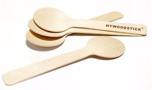 <span class=keywords><strong>Mini</strong></span> cuillères en bois biodégradables jetables écologiques pour crème glacée 125mm <span class=keywords><strong>Magnum</strong></span> tailles 75% outils de crème glacée compostables - Product Image 6