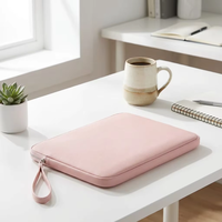 Housse pour ordinateur portable convertible en cuir PU souple de qualité supérieure BSCI, grande capacité, fine, imperméable pour MacBook Air/Pro 13 14 15 pouces