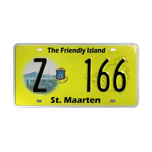 Placas DE VEHÍCULOS DE St Maarten en tamaño 305x152mm, placas de número de registro para el gobierno, placas de matrícula de diseños personalizados - Product Image 1