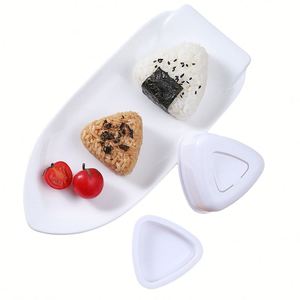 Molde para Onigiri al por Mayor, Kit de 2 Piezas para Hacer Bolas de Arroz, Prensa para Sushi Japonés Triangular, para Comida en Caja, Bento para Niños - Product Image 3