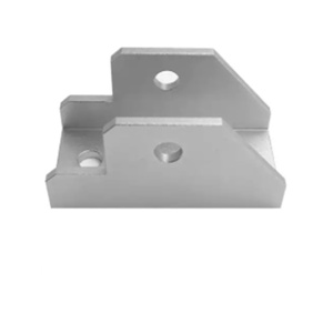 Customize ODM OEM High Quality Metal Aluminium U Type <strong>Corner</strong> <strong>Holder</strong> Bracket with Powder Coating - Product Image 4