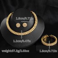 Parure de bijoux africains en strass couleur or pour mariée, collier ras-du-cou, boucles d'oreilles et bracelet, accessoires de mariage pour femme