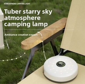 <span class=keywords><strong>Lampe</strong></span> de camping solaire à LED - Longue autonomie pour usage extérieur, éclairage multifonctionnel pour tente et rangement portable - Product Image 1