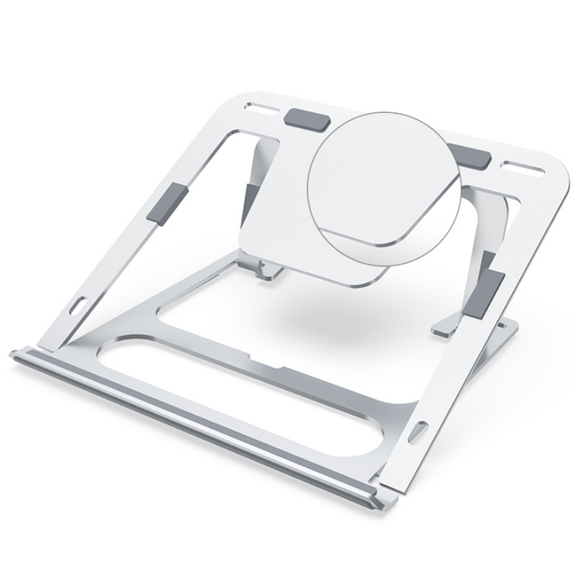 Boneruy OEM Universal Aluminum Alloy Angle Adjustable Portable Foldable Laptop Notebook Stand for 14-17.3 Inch Laptops