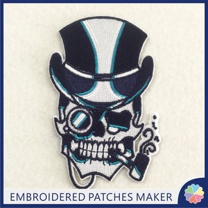 Sequenza di toppe per ricamo punk big iron <span class=keywords><strong>raider</strong></span> su coniglio per abbigliamento puff patch logo in gomma - Product Image 3