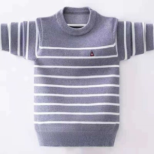 <span class=keywords><strong>Pull</strong></span> pour enfants, automne-hiver, design rayé, enfants, tricot en velours, vêtements d'extérieur chauds, pour adolescents, garçons, 110-170 - Product Image 2