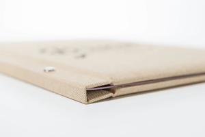 Nuova copertura del Menu di imitazione del lino del ristorante Café del prodotto di ristorazione con logo stampato personalizzato rivetto legante in tessuto a foglia larga - Product Image 6