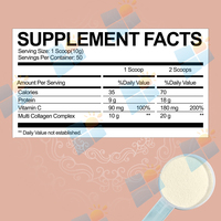 Poudre Protéinée Multi-Collagène Végétal Bio avec Vitamine C et Probiotiques OEM/ODM/OBM pour la Santé de la Peau, des Cheveux et la Digestion
