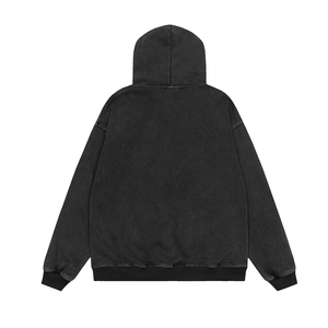 <span class=keywords><strong>Felpa</strong></span> <span class=keywords><strong>con</strong></span> cappuccio da uomo in maglia lavata stile retrò autunno 2026 <span class=keywords><strong>con</strong></span> collo in pelliccia e cerniera, vestibilità ampia, nuova collezione - Product Image 2