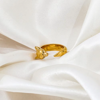 Bijoux de Shapec léopard tendance en plaqué or 18 carats pour fiançailles de mariage ou cadeau pour femme