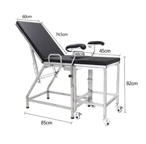 New Arrival best quality gynaecology bed manual obstetric examination bed delivery bed