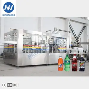 Máquina de enchimento de refrigerante de refrigerante carbonado linha automática de garrafagem de água