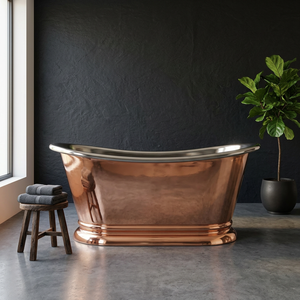 Bañera de lujo independiente de cobre con patas de gato, irregular, ecológica, sin tapa, estilo clásico indio, artesanía para el hogar. - Product Image 3
