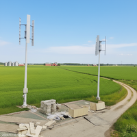 Éolienne à axe vertical durable de 2 kW, longueur de pales de 2000 mm, démarrage à faible vitesse du vent, énergie renouvelable extérieure