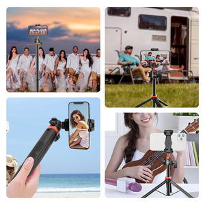 MT-AS135 verlängern Livestream Stativ Ständer 52 Zoll Stativ mit Telefon halterung Halter Vertikale Aufnahme Telefon <span class=keywords><strong>DSlR</strong></span> Kamera Stative - Product Image 6