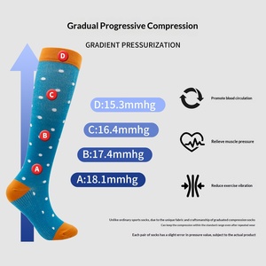 Nueva Fábrica de Calcetines Deportivos de Compresión, Tejidos con Nailon Transpirable, Elásticos, de Tubo Alto, con Diseño de <span class=keywords><strong>Frutas</strong></span> y Animales - Product Image 4