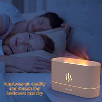 Diffuseur d'air à flamme Depulat, humidificateur portable silencieux, diffuseur d'arômes pour la maison, le bureau, le yoga ou la voiture, diffuseur d'huiles essentielles
