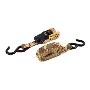 Wholesale Polyester 1inch Tie Down Strap 800kg Lashing Straps Camo Ratchet Straps