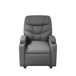 Sillón de Masaje Eléctrico Gris Reclinable, Masaje Corporal Completo, Uso Doméstico, Enchufable, 110-240v - Product Image 1