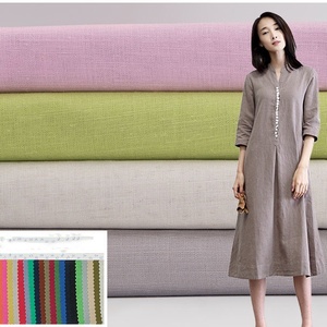 Precio barato 100% poliéster imitar tela <span class=keywords><strong>de</strong></span> lino para <span class=keywords><strong>ropa</strong></span> - Product Image 1