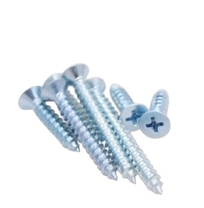 Profesional #10*38Mm <span class=keywords><strong>madera</strong></span> acero al carbono Zinc plateado Gr4.8 Cruz empotrada cabeza avellanada tornillos con <span class=keywords><strong>tuerca</strong></span> y arandela - Product Image 5