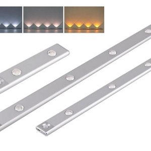 Ultra-Thin <b>LED</b> Motion <b>Sensor</b> <b>Light</b> Modern Design Aluminum Strip for Indoor Lighting for Kitchen Cabinets Closets Bathrooms - Product Image 1