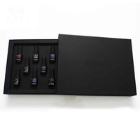 Luxus Nagellack Verpackungs box Set Matt Schwarz Handmade Custom Logo Magnet Verschluss box für Kosmetik verpackungen
