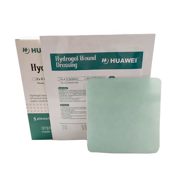 Hydrogel Sterile Burn Pads & Wound Dressing for Burn Relief 4inx4in 5pack Instantly Cooling Gel for Burns