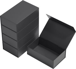 Logo personnalisé de luxe carton recyclable boîte magnétique rigide en papier d'emballage boîte cadeau magnétique pliante avec couvercle magnétique - Product Image 2